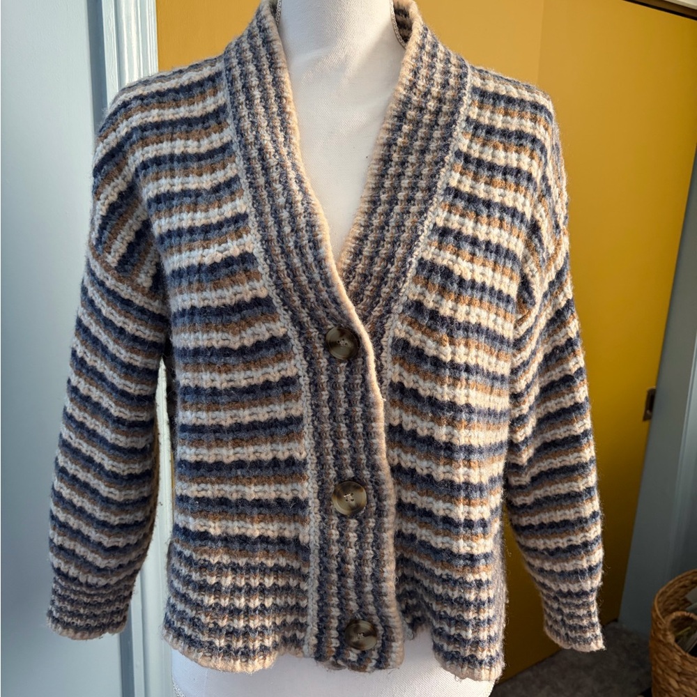 Madewell striped knit cardigan